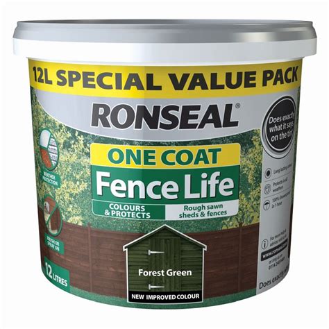 wickes forest green fence paint.